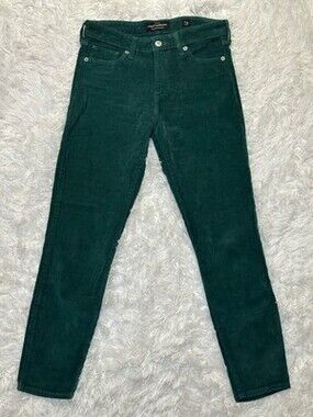 Lucky Brand Pants Womens 2/26 Green Corduroy Ava Skinny
